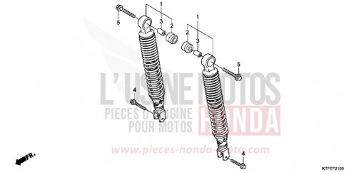 COUSSIN ARRIERE SH125C de 2012